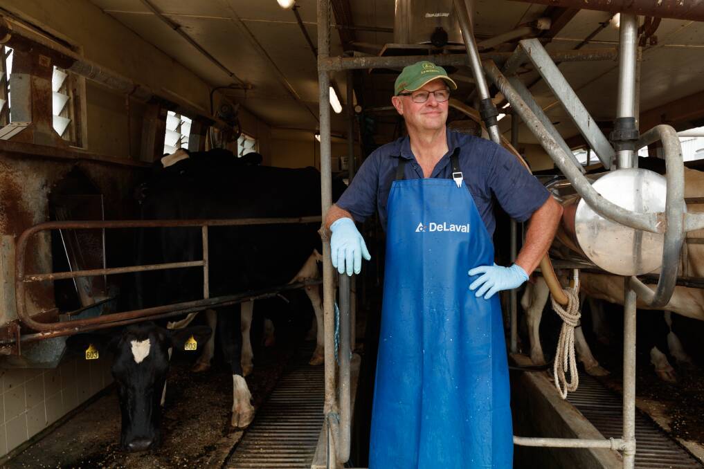 Stroud Road dairy farmer Rod Williams. Picture: Max Mason-Hubers 