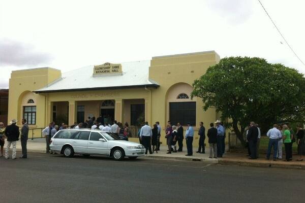 Hundreds of people are gathered at the Cloncurry Shire Hall this afternoon for Zanda McDonald's funeral service which will commence at 3.30pm.