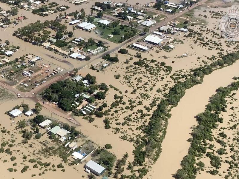 Qld Emergency services are urging people to leave Burketown, with power cut and flood waters rising. (PR HANDOUT IMAGE PHOTO)