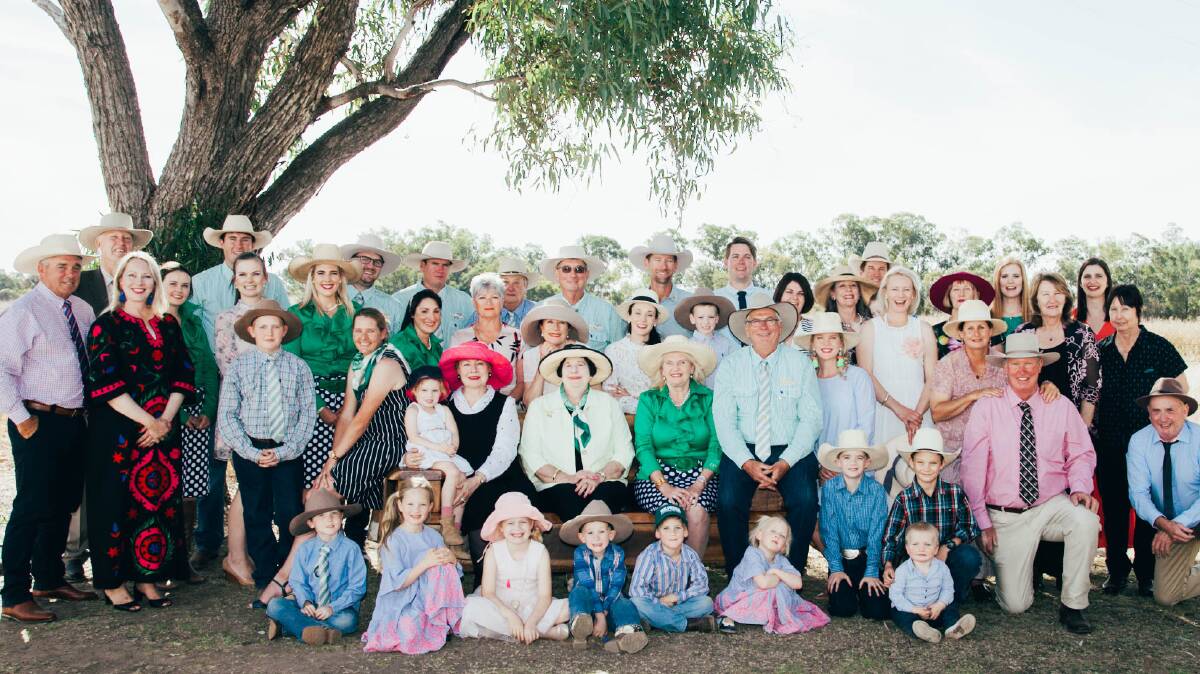 FAMILY AFFAIR: The Wilpeena and Girrah Acton family members came together for this family photo. 