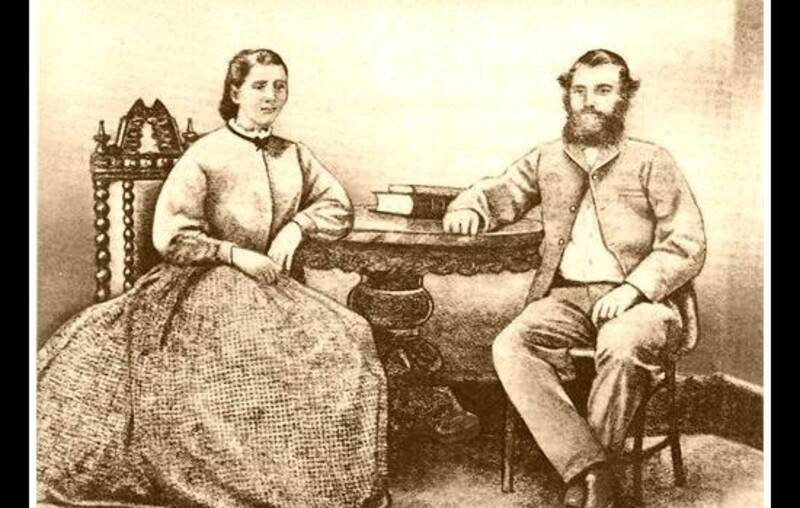 Eliza Jane and William Acton, taken in 1868. 