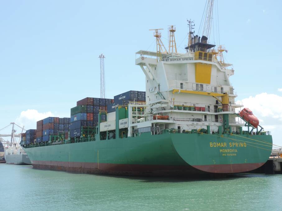 Frozen beef has been shipped from the Port of Townsville for the first time in over a decade.