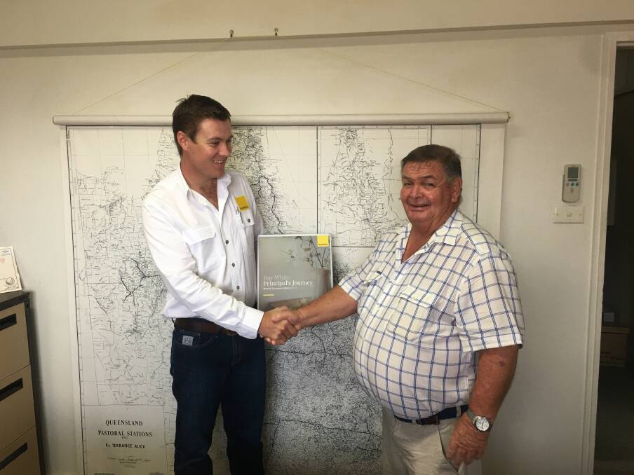 Liam Kirkwood will take over the helm of Ray White Townsville Rural and Livestock from outgoing principal Kevin Currie.