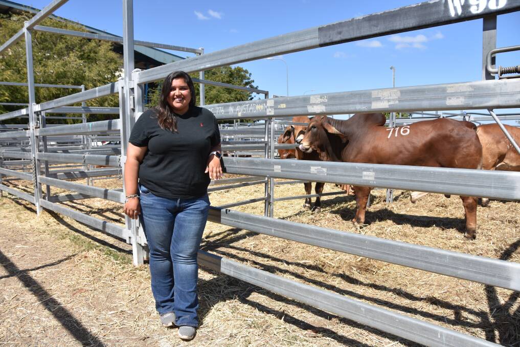 Molly Smith is on the trip of a lifetime Down Under, persuing her interest in the Brahman breed. Photo: Jessica Johnston
