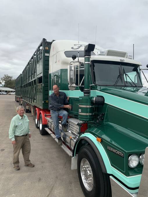 Ross Fraser, Frasers Livestock Transport, Warwick, and fleet manager Mark Collins are relieved that cattle can still be transported.