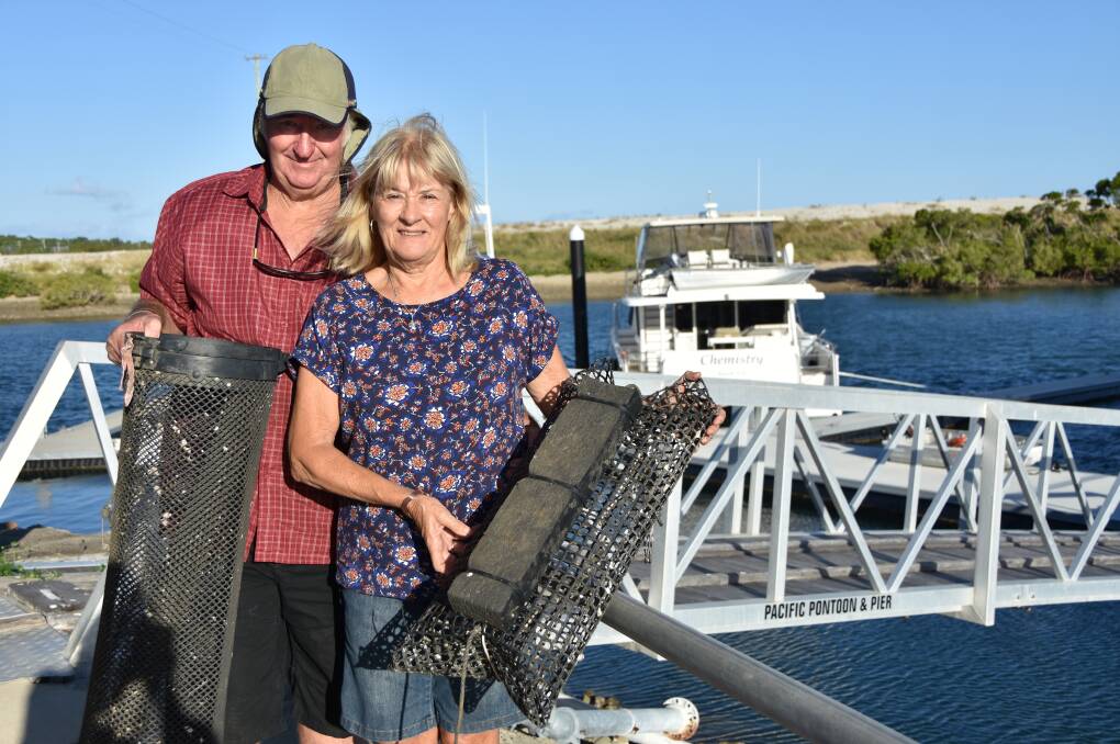 Bowen Fresh Oysters operators John and Annette Collison.