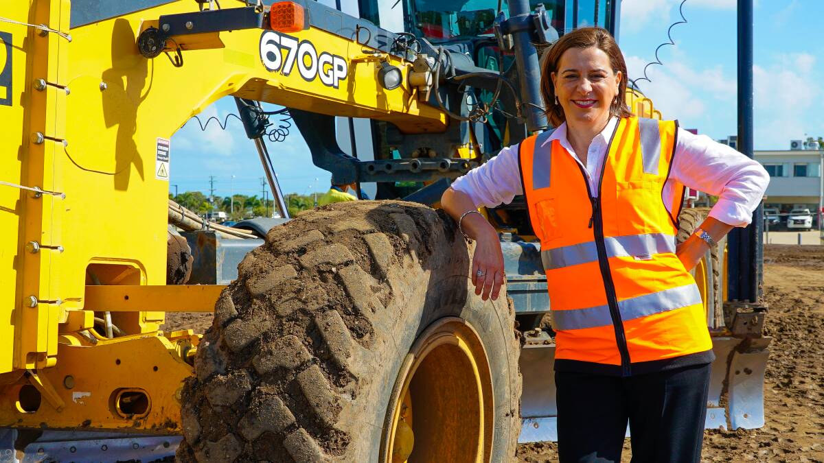LNP Deb Frecklington visited a construction site at Arana Drive, Rural View, Mackay, this week to announce her tradie boost program, which will also benefit NQ homeowners.