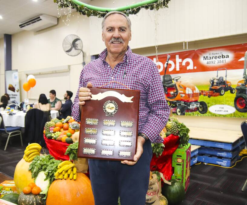 TOP GROWER: Lakeland banana grower and developer of Next-Gen compost creator, Peter Inderbitzin, with the prestigious horticulture award.
