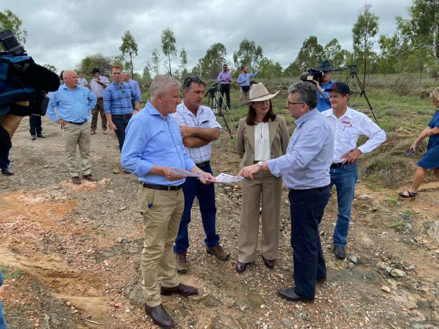 Acting Prime Minister Michael McCormack travelled to Charters Towers this week to discuss Big Rocks Weir.