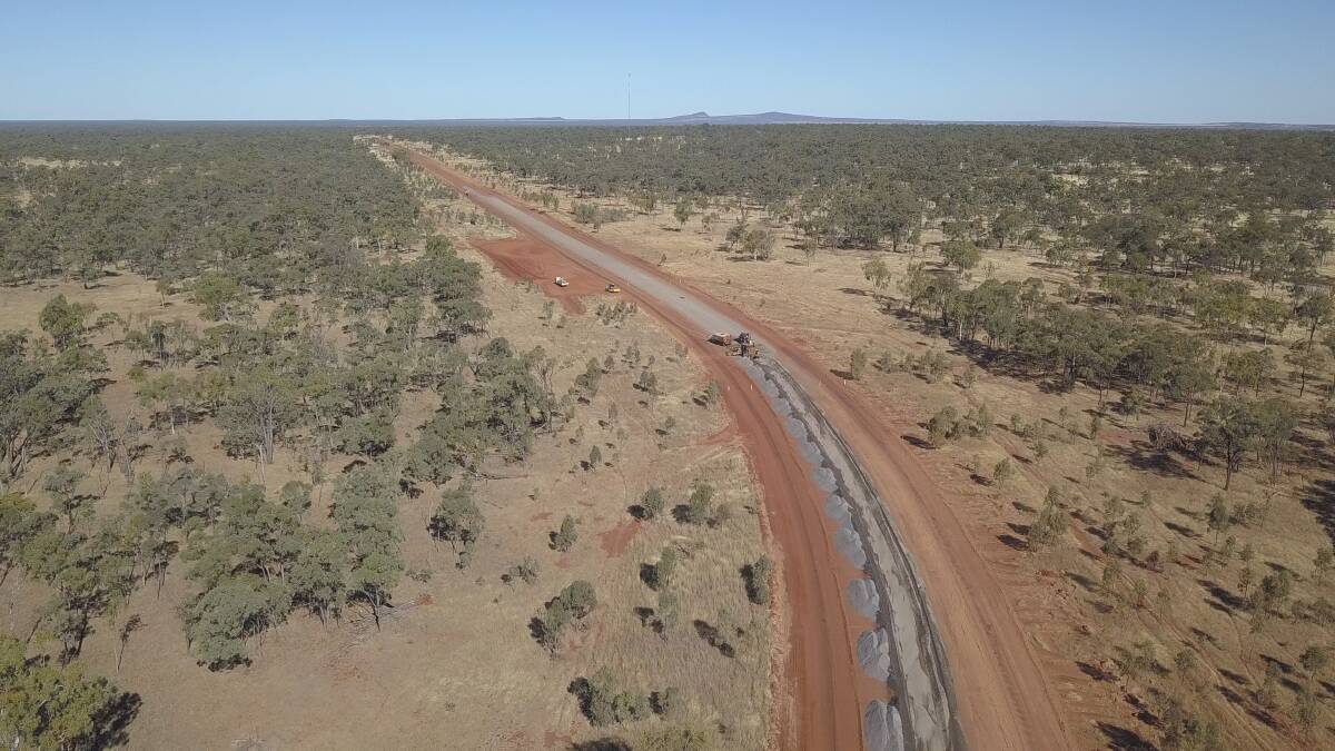 Roadworks under way on the Hann Highway earlier this year.