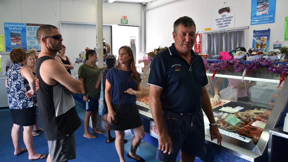 Arabaon Seafoods director Terry Must and his team worked tirelessly to provide fresh local prawns for Christmas.