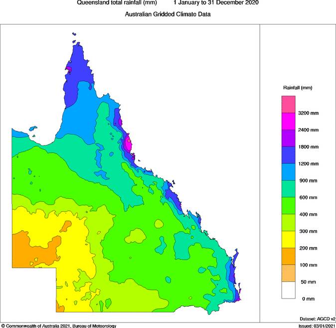 Hot, dry year for Qld in 2020