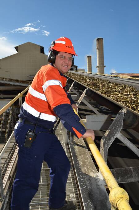 Wilmar's Chris Scovazzi with the first cane of the season being processed at the Burdekin earlier this month.
