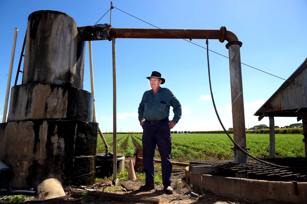 GAINS: Jim Richardson has been reducing the use of fertiliser on his Burdekin cane farm for the past 10 years. Picture: Scott Radford-Chisholm.