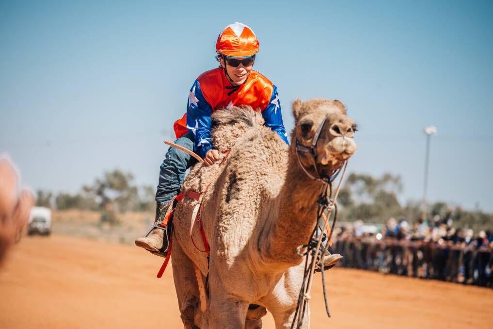 Australia's 'Melbourne Cup' of Camel Races marks 25 years of racing in the outback inn Boulia, this weekend. Pictures supplied.