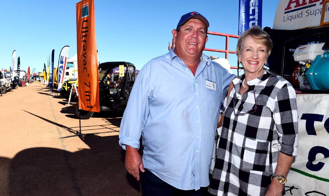 Richmond Field Days 2019 president Will Guy with secretary Kacie Lord in the display area. Picture: Scott Radford-Chisholm
