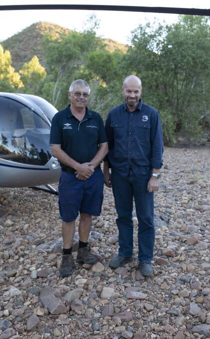 Helicopter pilot Simon Steel and his friend Jim Lillecrapp were first on the scene of the accident at Lake Julius
