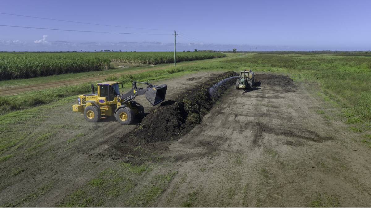 The composting process will take about five months, and will be trialled on a range of crops to improve soil structure to help the sandier soils hold water for longer.