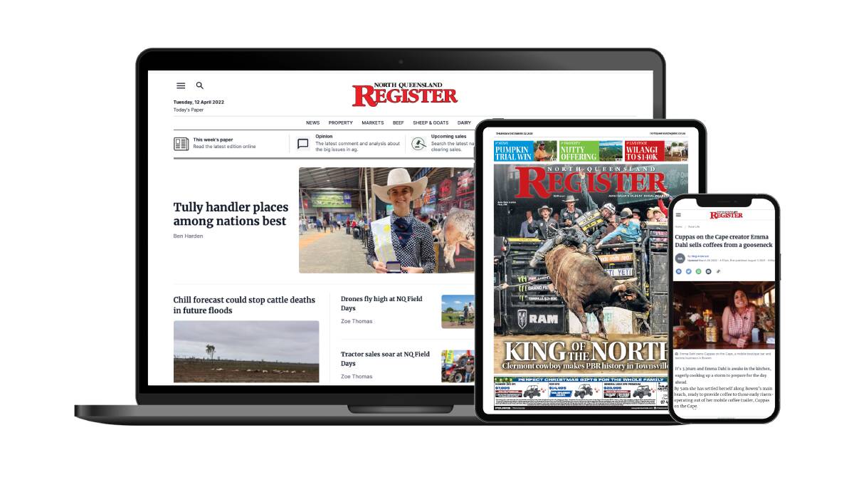 In print and online: Readers will be able to take up the subscription offer via northqueenslandregister.com.au/from April 27. 