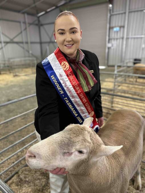 Kate Worth from Warwick is the new national winner for meat sheep young judges. Picture: Agricultural Shows Australia 