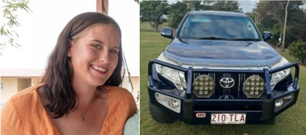Tia was last seen in a vehicle that was found in bushland yesterday. Picture: QPS 