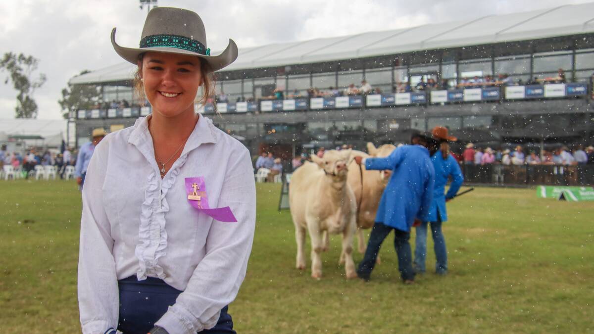 Jaime Vosper was the associate judge for the Charolais ring at Beef on Wednesday. Picture: Melanie Groves 