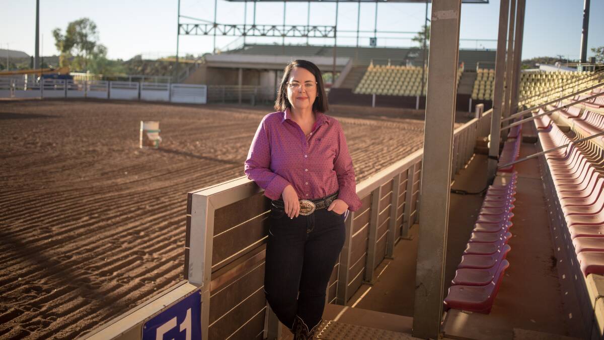Isa Rodeo's CEO Natalie Flecker at the grounds. Photo: Kelly Butterworth