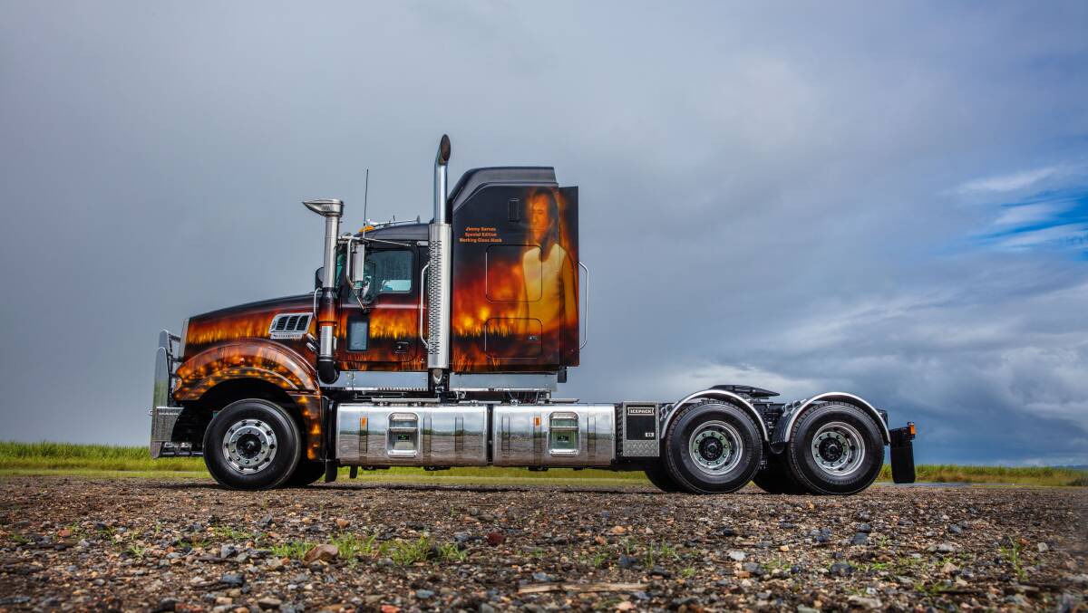 The Australian-made Mack Super-Liner pays homage to Jimmy's legendary Working Class Man.