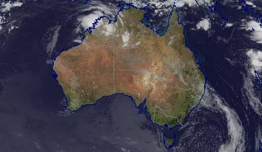 Cloud with embedded thunderstorms is in the vicinity of surface troughs
extending from western WA, across the north, over south east Queensland and into the Tasman Sea. Source - BoM