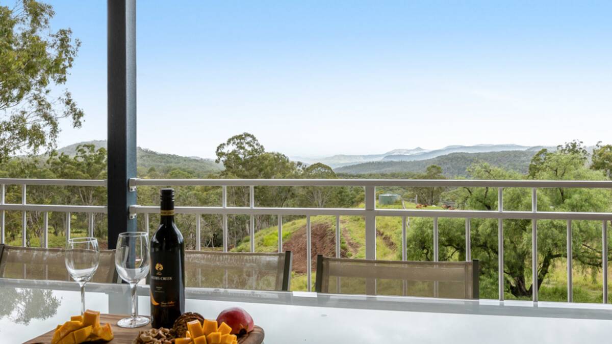 The five bedroom, three bathroom Whopeminn homestead features panoramic rural views. Picture supplied