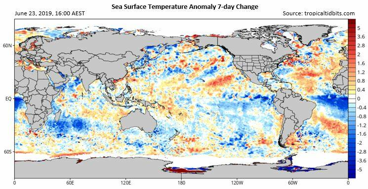 CLIMATE OUTLOOK: The change in equatorial sea surface temperatures in June is encouraging.