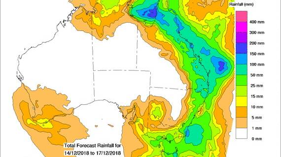 WHAT'S TO COME: The Bureau of Meteorology's four day outlook.