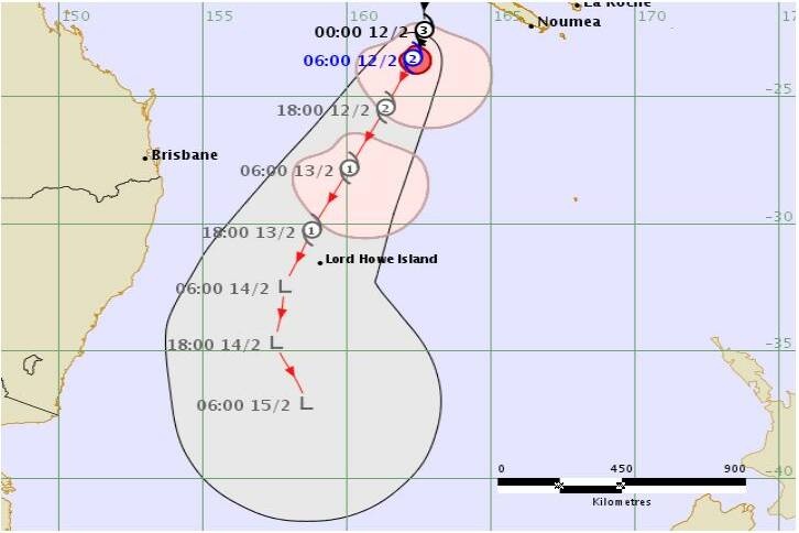 UPDATE: Uesi was downgraded to Category 2 cyclone at 4pm Queensland time.