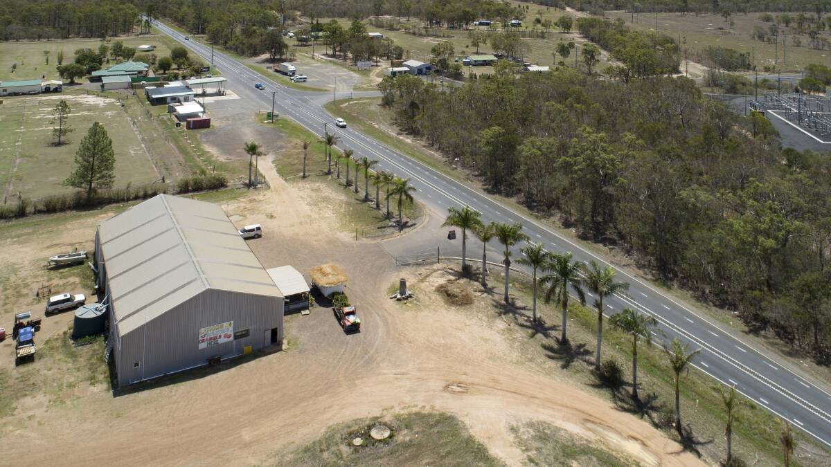 Isis River Orchard has a frontage to the Bruce Highway.