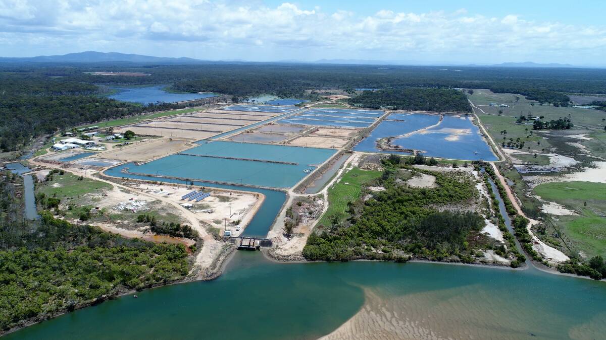 ON THE MARKET: The Australian Coral Coast Mariculture prawn farm north of Bundaberg has been listed for sale.