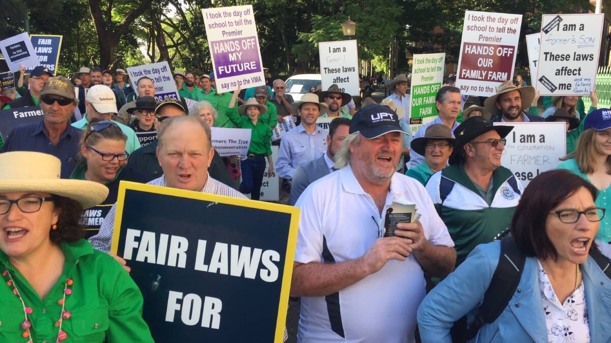 Farmers have voiced their opposition to the Palaszczuk government's controversial new vegetation management laws.