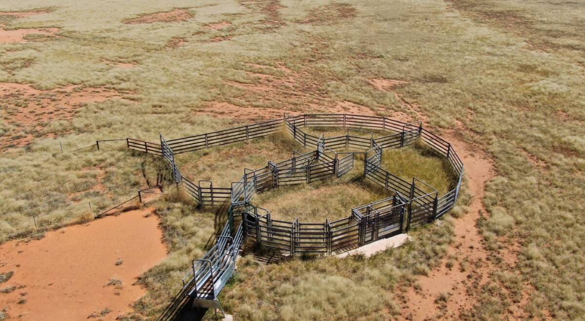 Working Improvements include steel cattle yards. Picture supplied
