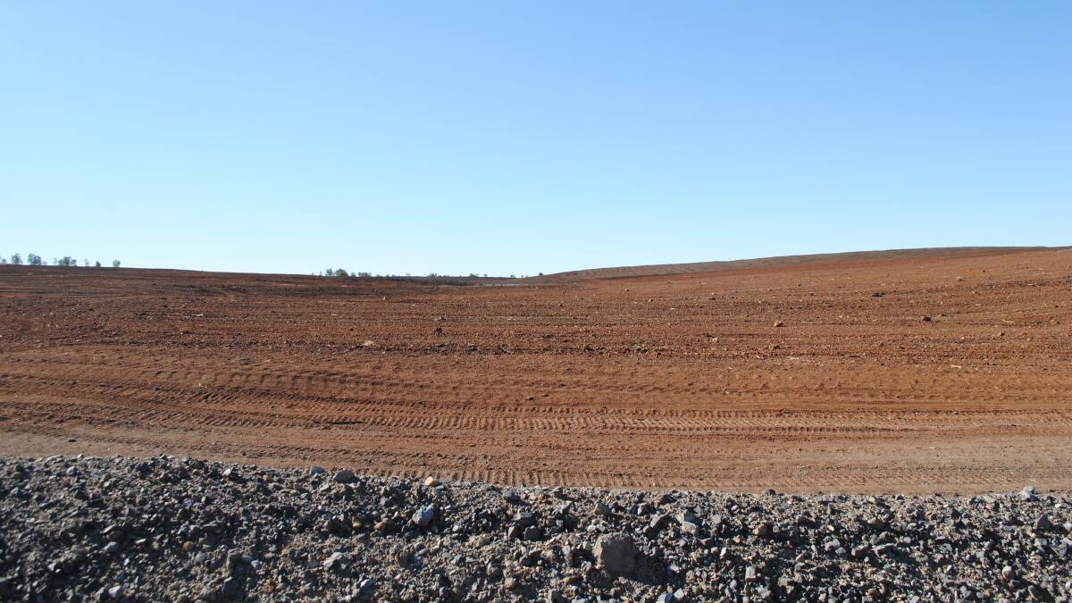 A previously mined area, which will soon be under pasture and operating as productive cattle country.